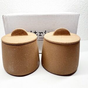 NEW Citrine Canyon Collection Earthenware Spice Jars